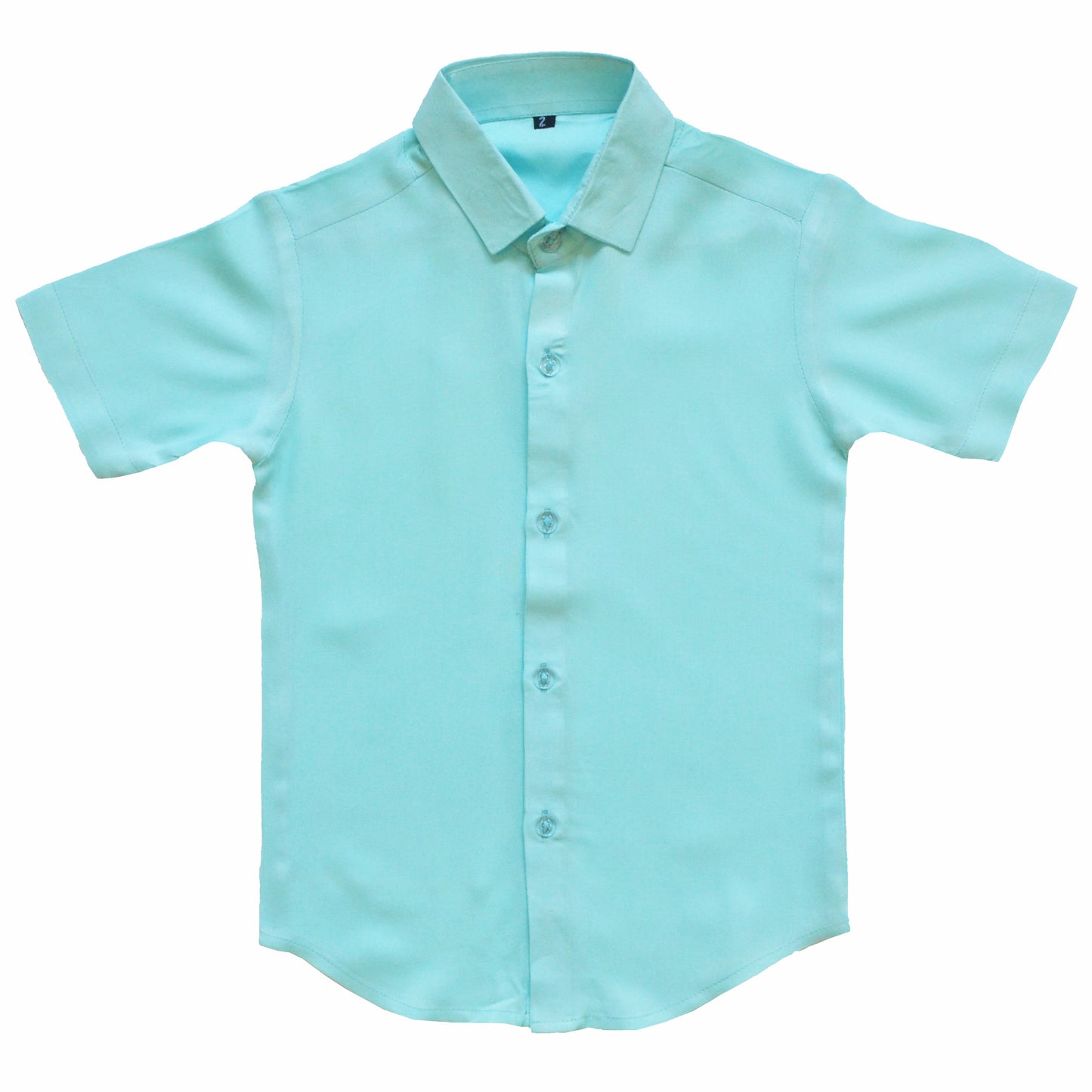 Pastel shade rayon half sleeve shirt for boys - Blue