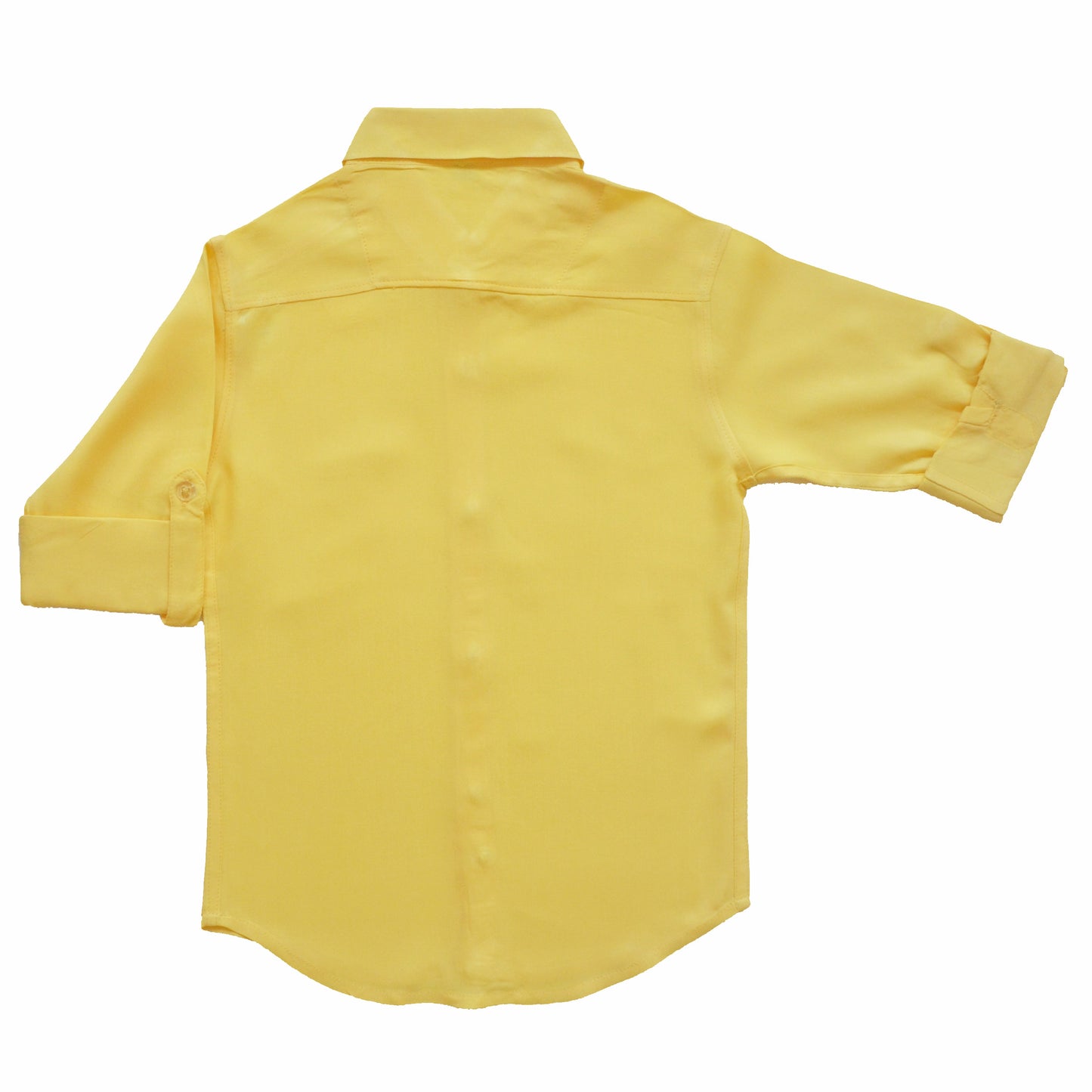Pastel shade rayon shirts for boys - Combo of 2 - Blue & Yellow